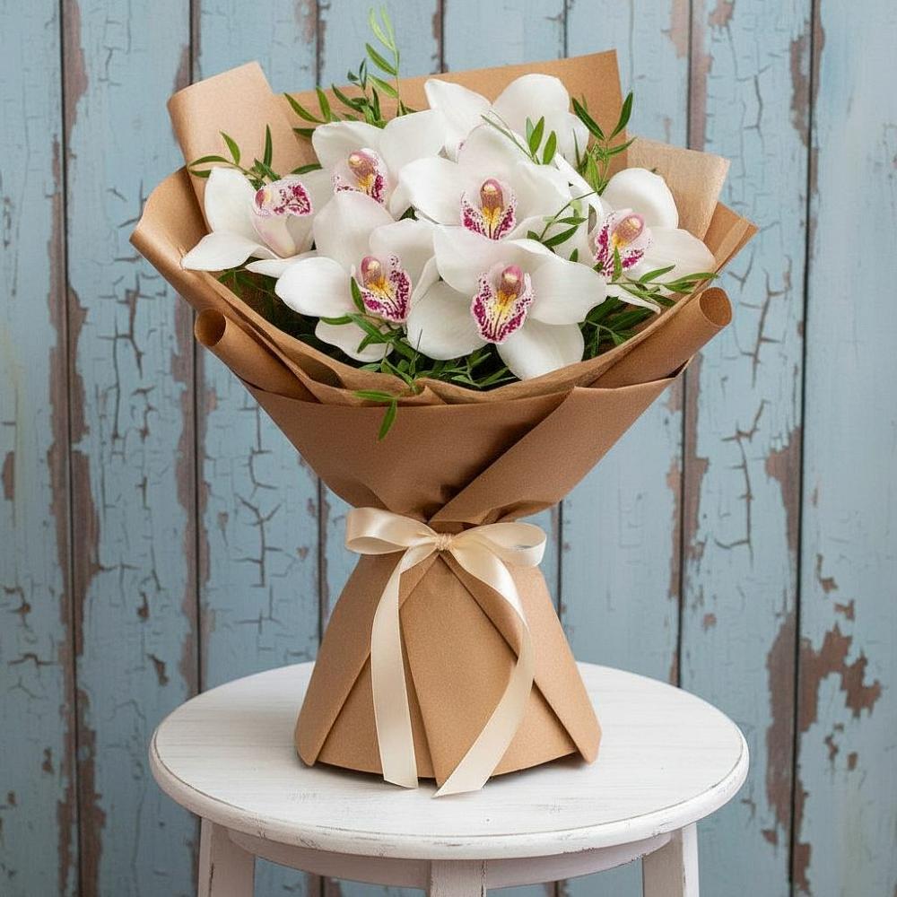 Букет цветов из: Орхидеи и Розы в Яжелбицы