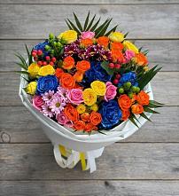 Букет цветов из:  Розы и Хризантемы в Яжелбицы